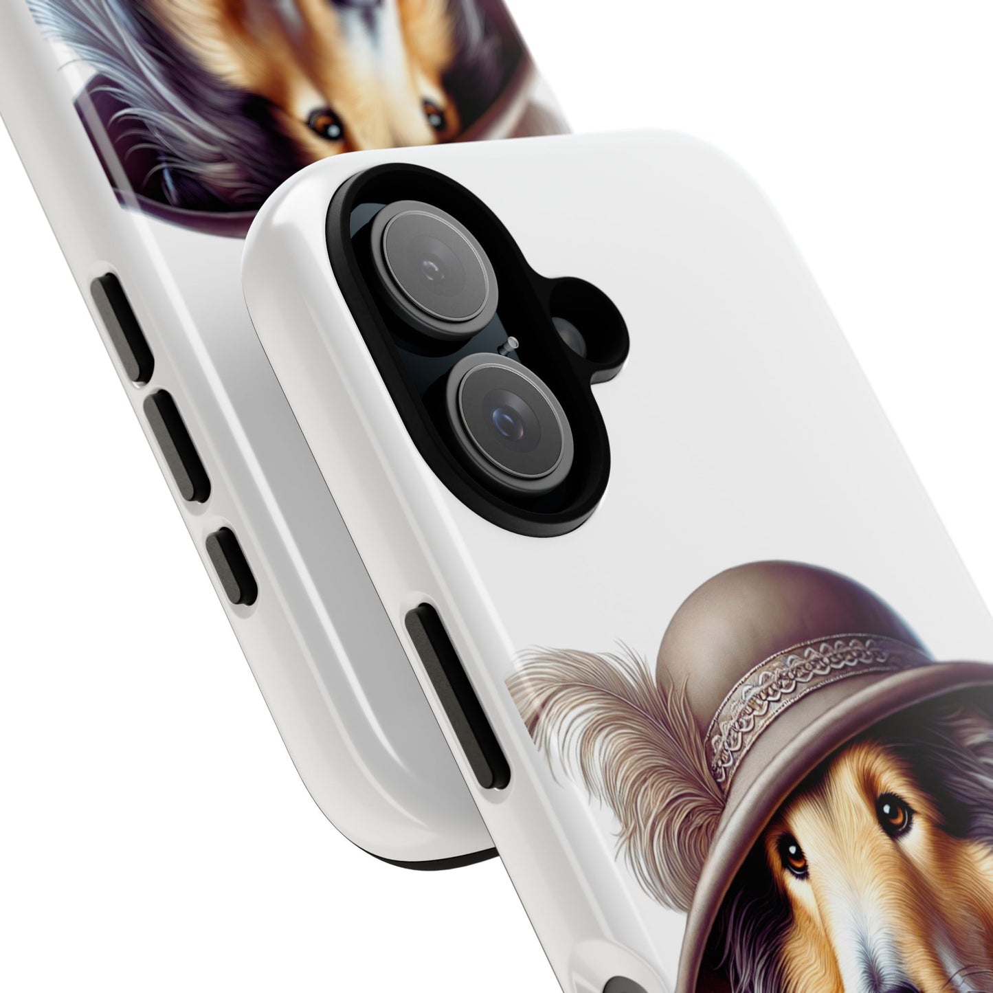 Collie Wearing a Cloche Hat - Tough Phone Case