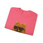 Pomeranian Wearing Sunglasses - Adult Crewneck Sweatshirt