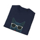 Russian Blue Cat Wearing Sunglasses - Adult T-Shirt