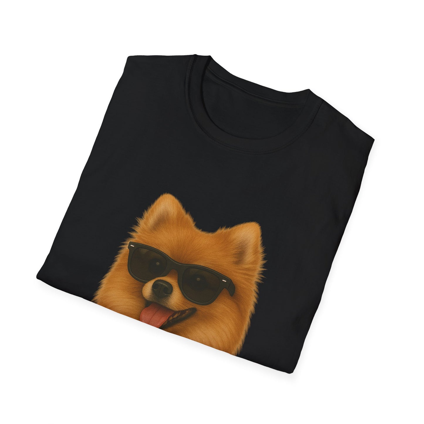 Pomeranian Wearing Sunglasses - Adult T-Shirt