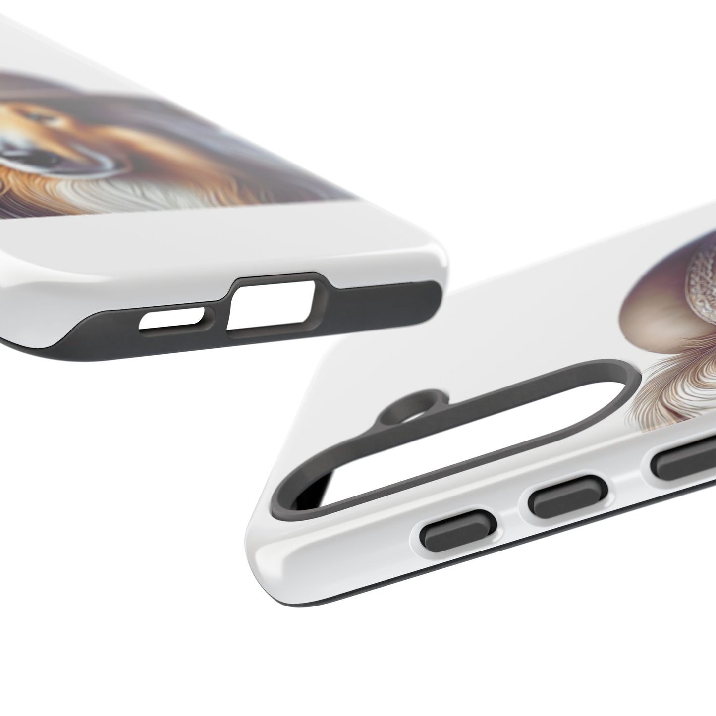 Collie Wearing a Cloche Hat - Tough Phone Case