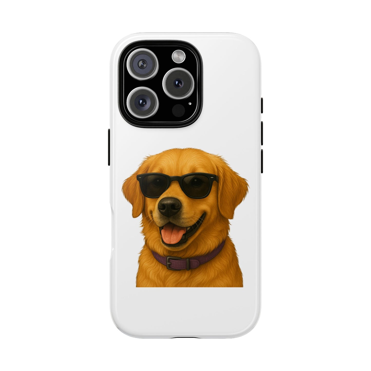 Golden Retriever Wearing Sunglasses - Tough Phone Case