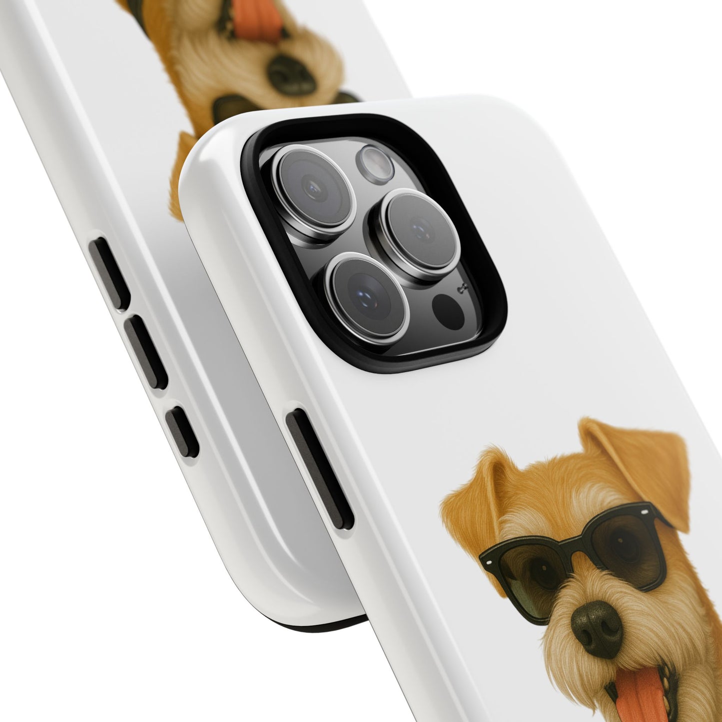 Miniature Schnauzer Wearing Sunglasses - Tough Phone Case