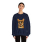 Corgi Wearing Sunglasses - Adult Crewneck Sweatshirt