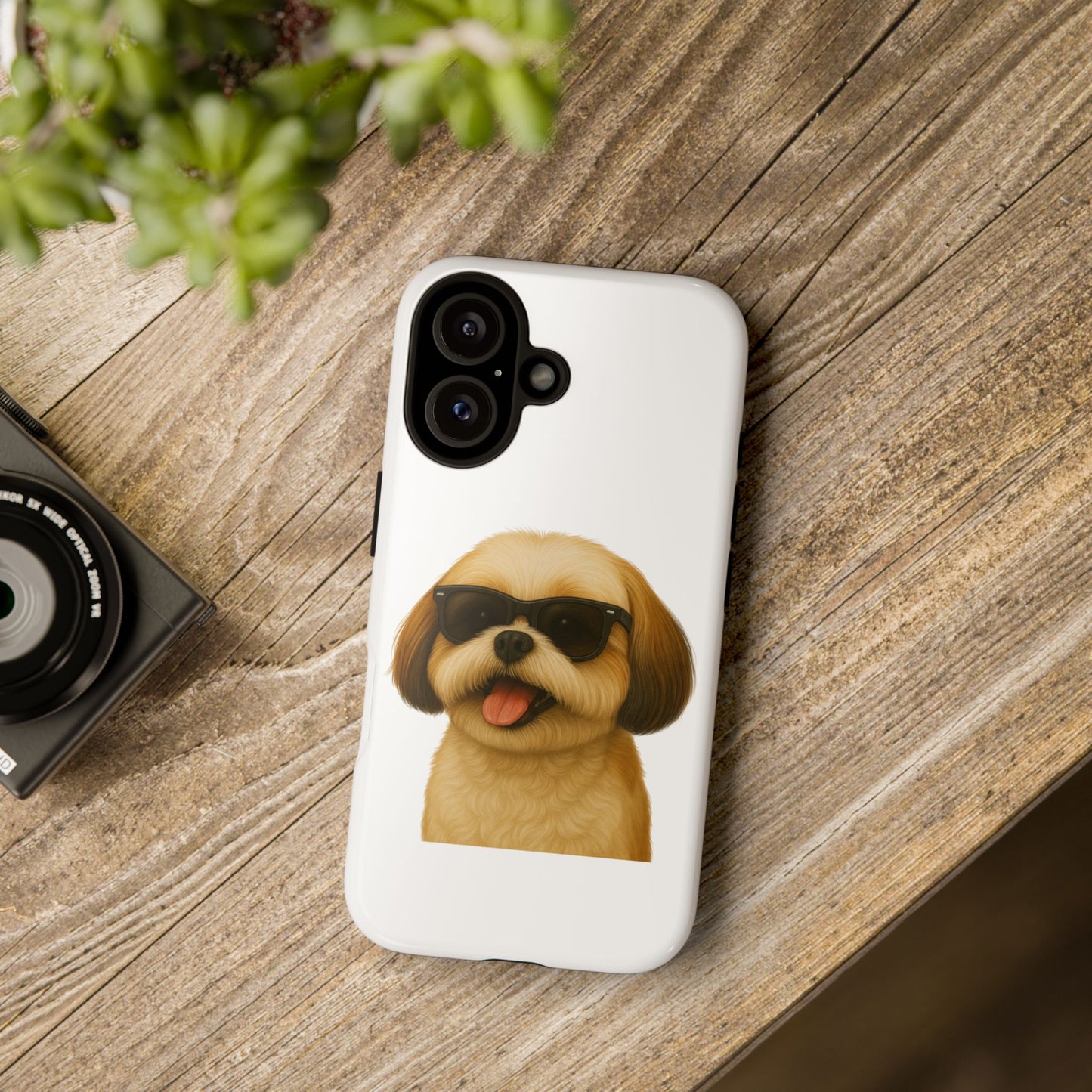 Shih Tzu Wearing Sunglasses - Tough Phone Case