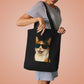 Calico Shorthair Cat Wearing Sunglasses Cotton Tote Bag