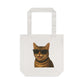 Tabby Cat Wearing Sunglasses Cotton Tote Bag