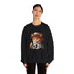 Tabby Cat in Fedora & Suit – Adult Unisex Crewneck Sweatshirt