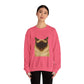 Ragdoll Cat Wearing Sunglasses - Adult Crewneck Sweatshirt
