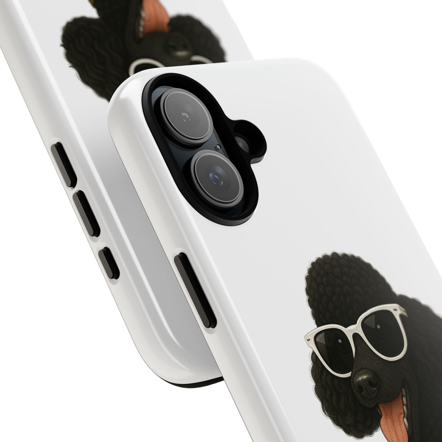 Black Poodle Wearing Sunglasses - Tough Phone Case