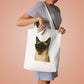 Siamese Cat Wearing Sunglasses Cotton Tote Bag
