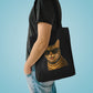 Tabby Cat Wearing Sunglasses Cotton Tote Bag