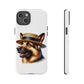 German Shepherd Wearing a Boater Hat - Tough Phone Case