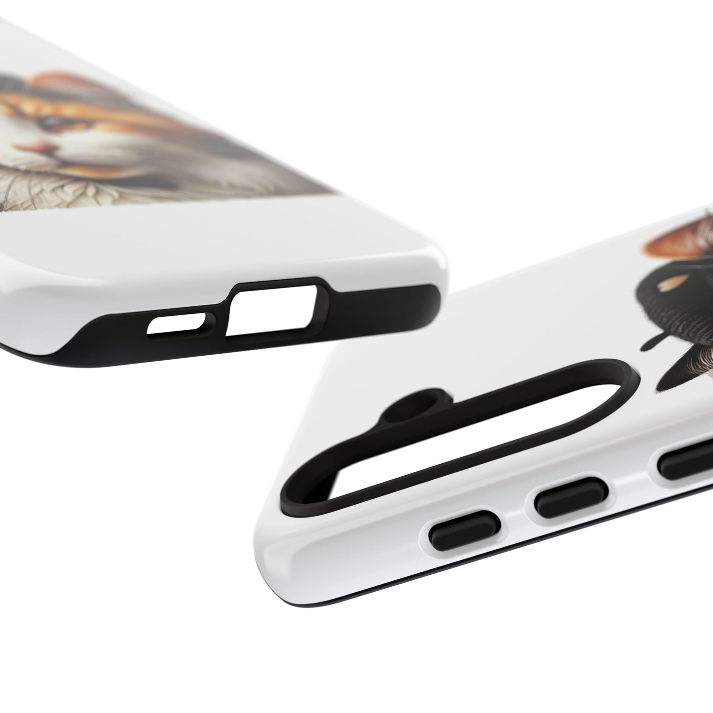 Calico Cat Wearing a Beret - Tough Phone Case