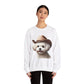 Cute Maltese Wearing A Cowgirl Hat- Adult Crewneck Sweatshirt - Too Cute Pets