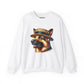 German Shepherd Wearing Boater Hat - Adult Crewneck Sweatshirt - Too Cute Pets