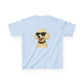 White Poodle Wearing Sunglasses - Kids Tee
