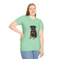 Dog Lover Unisex T-Shirt featuring Lab and Rottweiler Mix 'Pumpkin' by Too Cute Pets