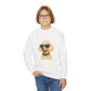White Poodle Wearing Sunglasses - Youth Crewneck Sweatshirt