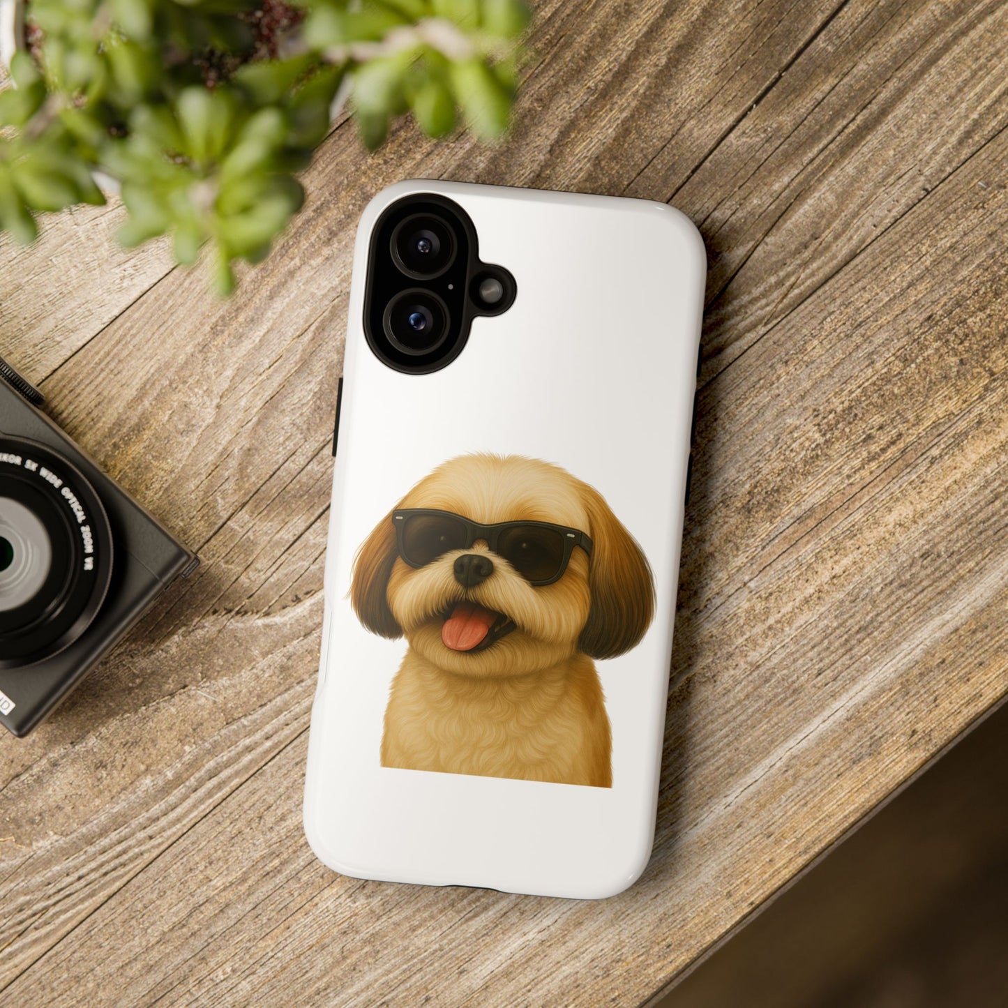 Shih Tzu Wearing Sunglasses - Tough Phone Case