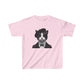 Tuxedo Cat Wearing Beret-  Youth T-shirt - Too Cute Pets