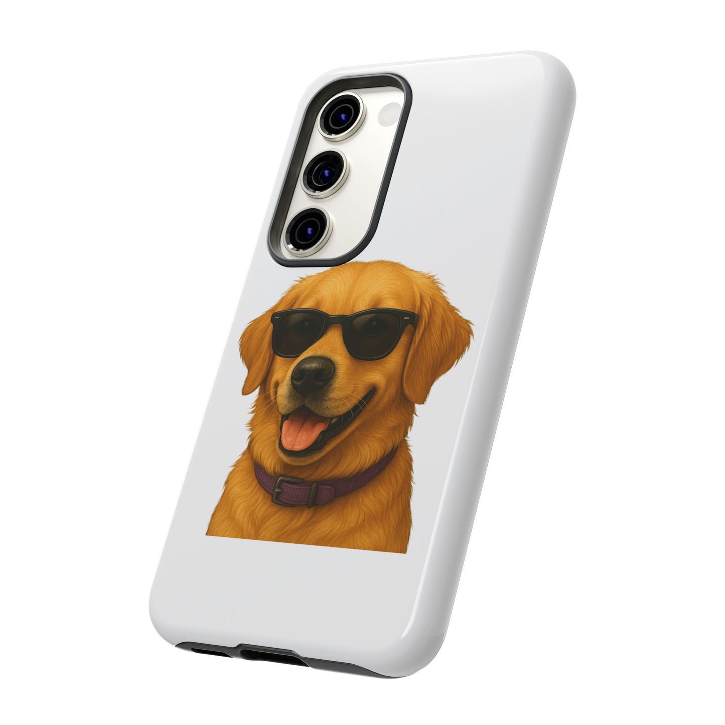 Golden Retriever Wearing Sunglasses - Tough Phone Case