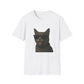 Gray Cat Wearing Sunglasses - Adult T-Shirt