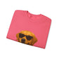 Golden Retriever Wearing Sunglasses - Adult Crewneck Sweatshirt