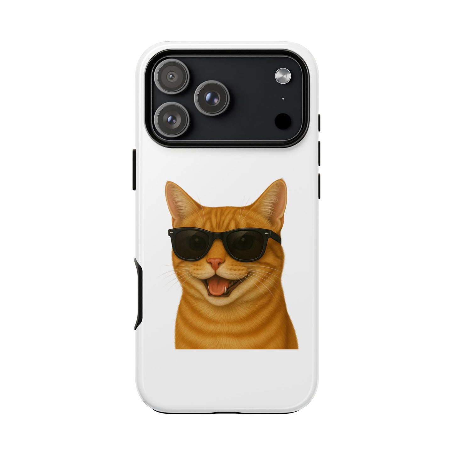 Orange Tabby Cat Wearing Sunglasses - Tough Phone Case