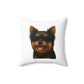 Yorkshire Terrier Wearing Sunglasses - Throw Pillow
