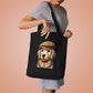 Golden Retriever Wearing a Newsboy Cap - Cotton Tote Bag