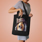 Collie Wearing a Cloche Hat - Cotton Tote Bag