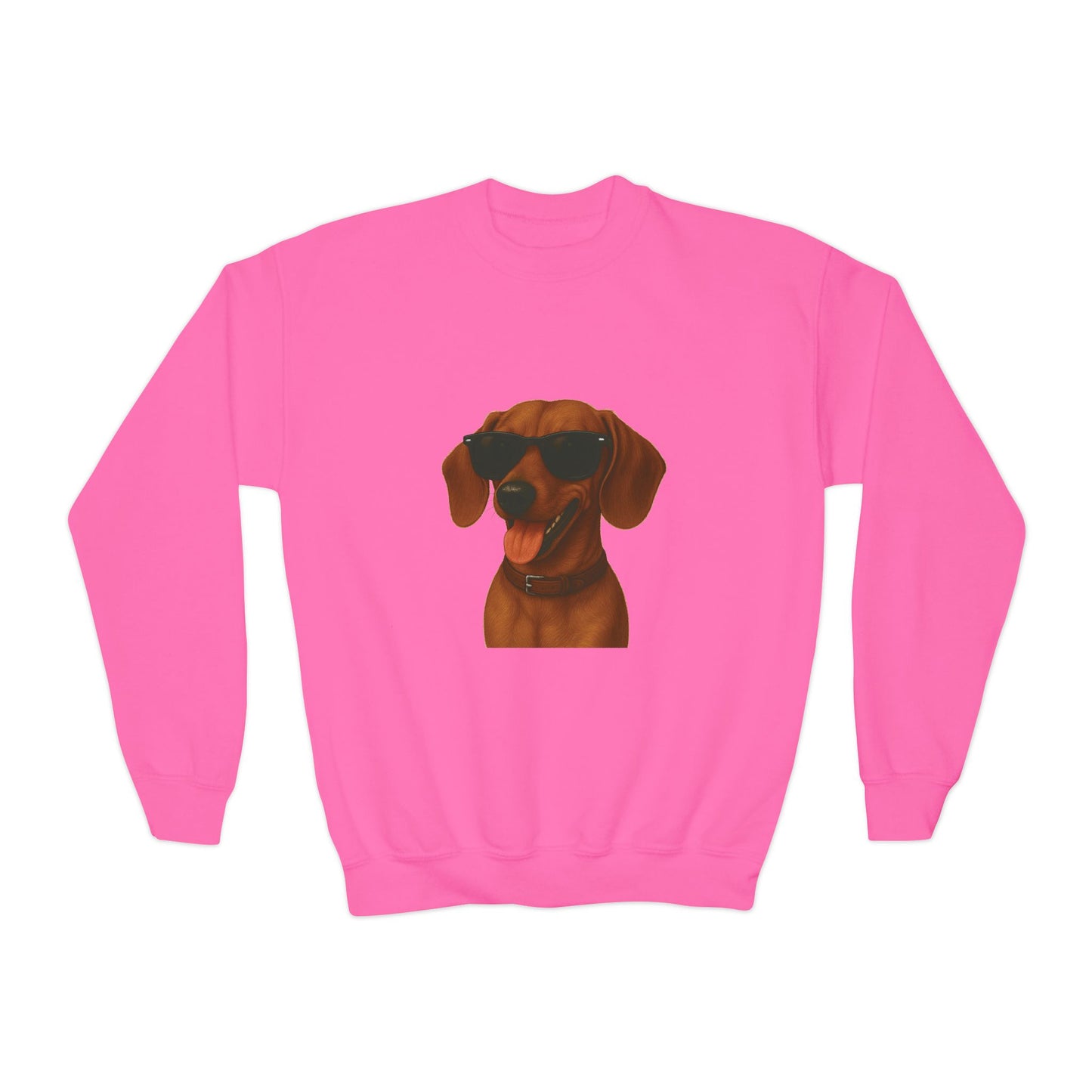 Dachshund Wearing Sunglasses - Youth Sweatshirt