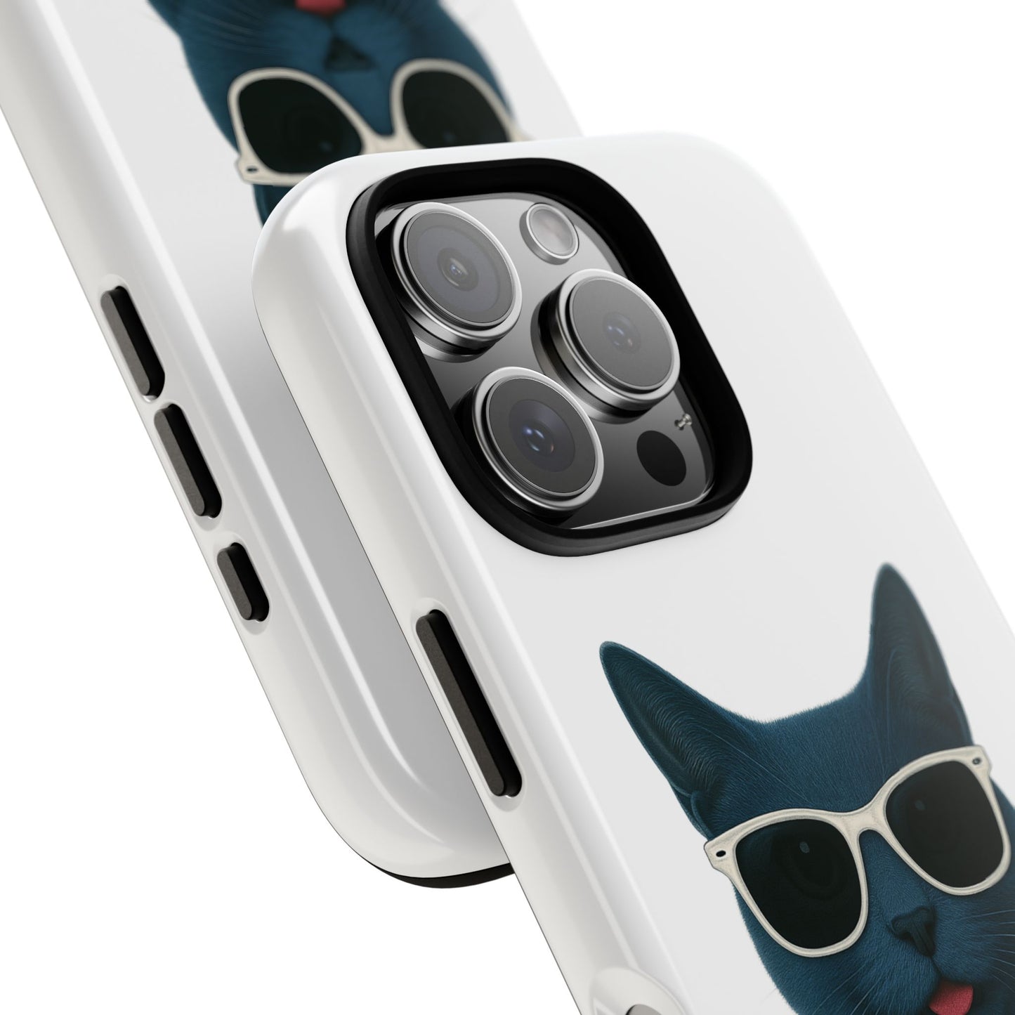 Russian Blue Cat Wearing Sunglasses - Tough Phone Case