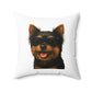 Yorkshire Terrier Wearing Sunglasses - Throw Pillow