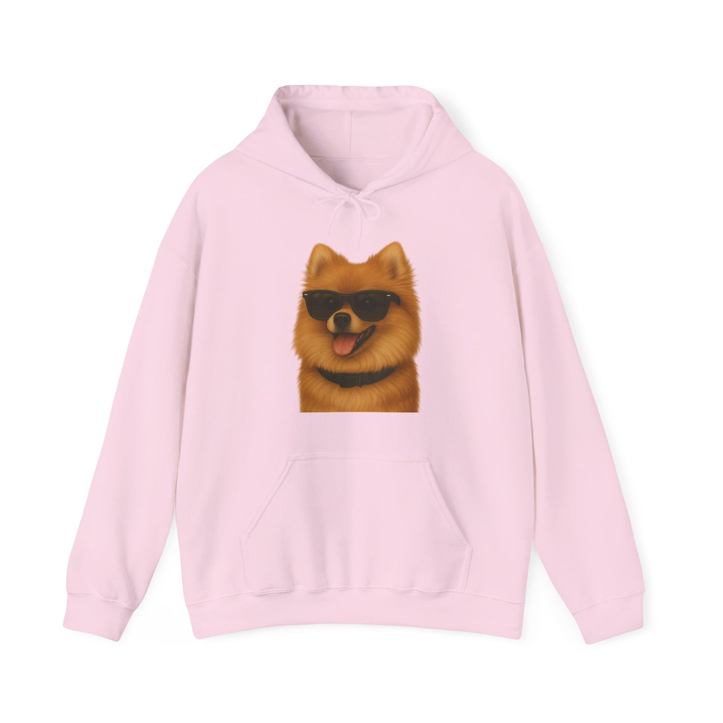 Pomeranian Wearing Sunglasses - Adult Hoodie