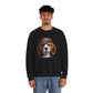 Smiling Beagle Wearing Deerstalker Hat - Adult Crewneck Sweatshirt - Too Cute Pets