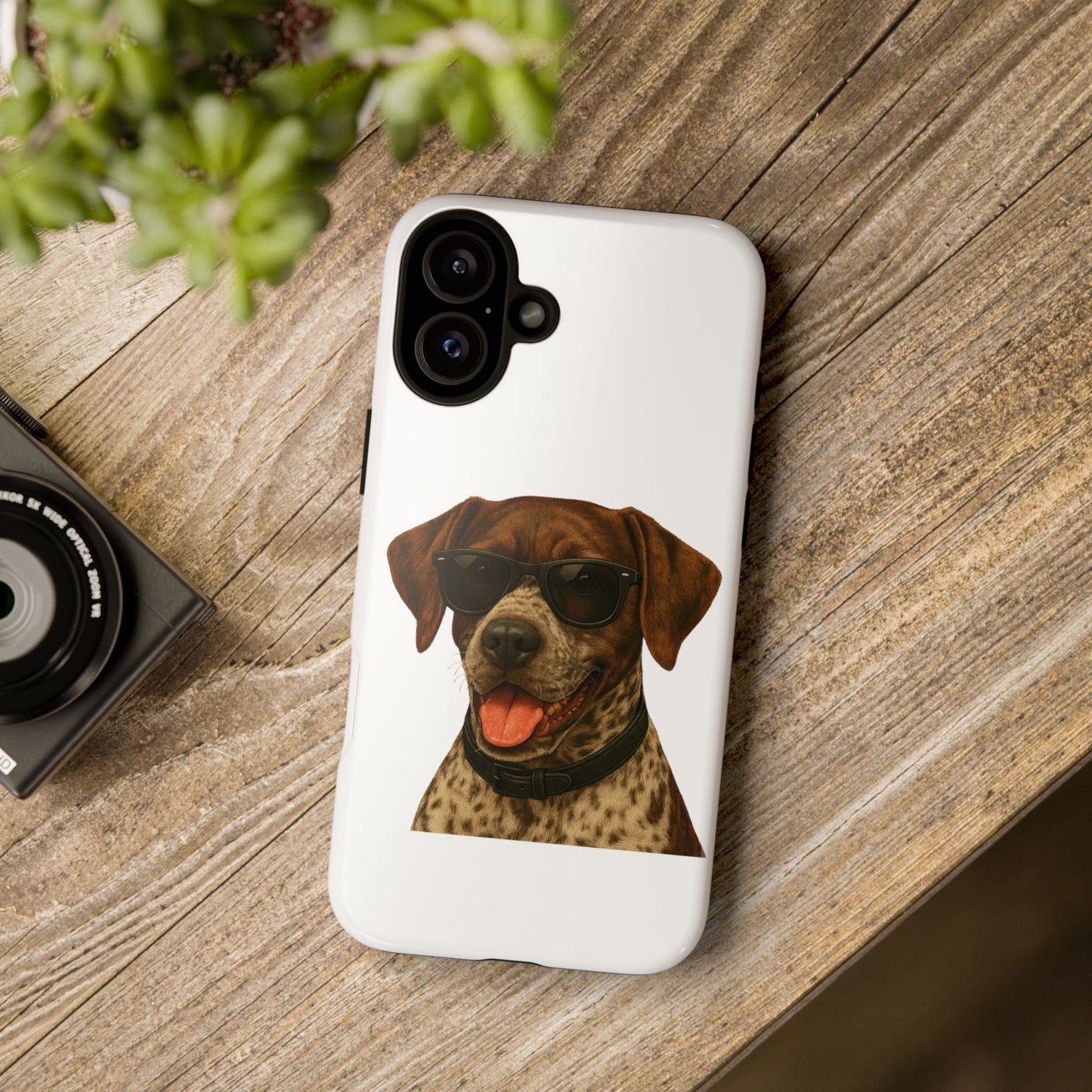 German Shorthaired Pointer Wearing Sunglasses - Tough Phone Case