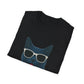 Russian Blue Cat Wearing Sunglasses - Adult T-Shirt