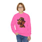 Vizsla Wearing Campaign Hat - Youth Sweatshirt - Too Cute Pets