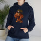 Dashing Vizsla Wearing Campaign Hat - Adult Hoodie - Too Cute Pets