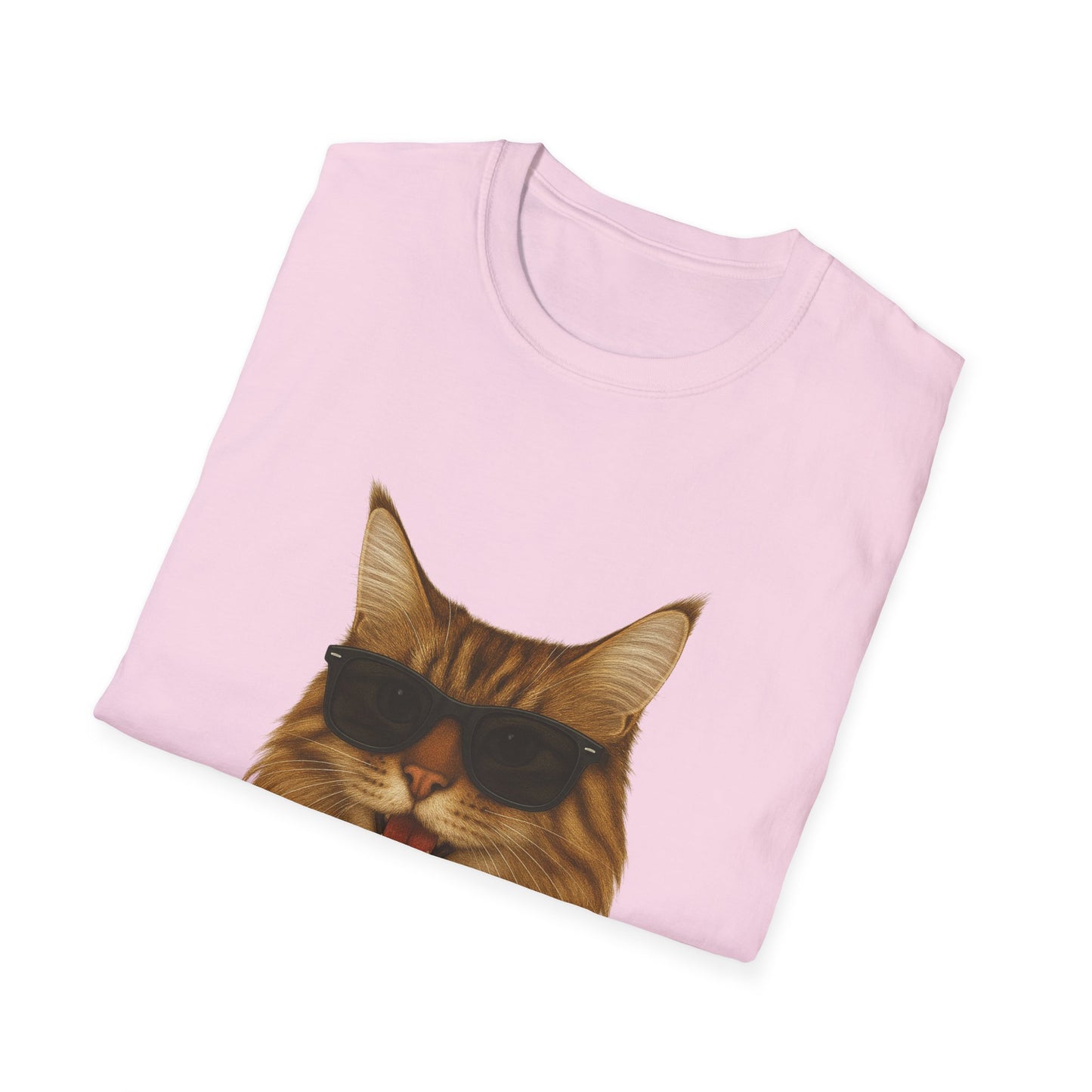 Maine Coon Wearing Sunglasses - Adult T-Shirt