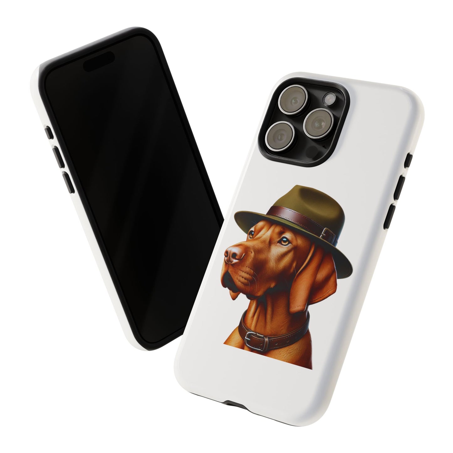 Vizsla Wearing a Campaign Hat - Tough Phone Case