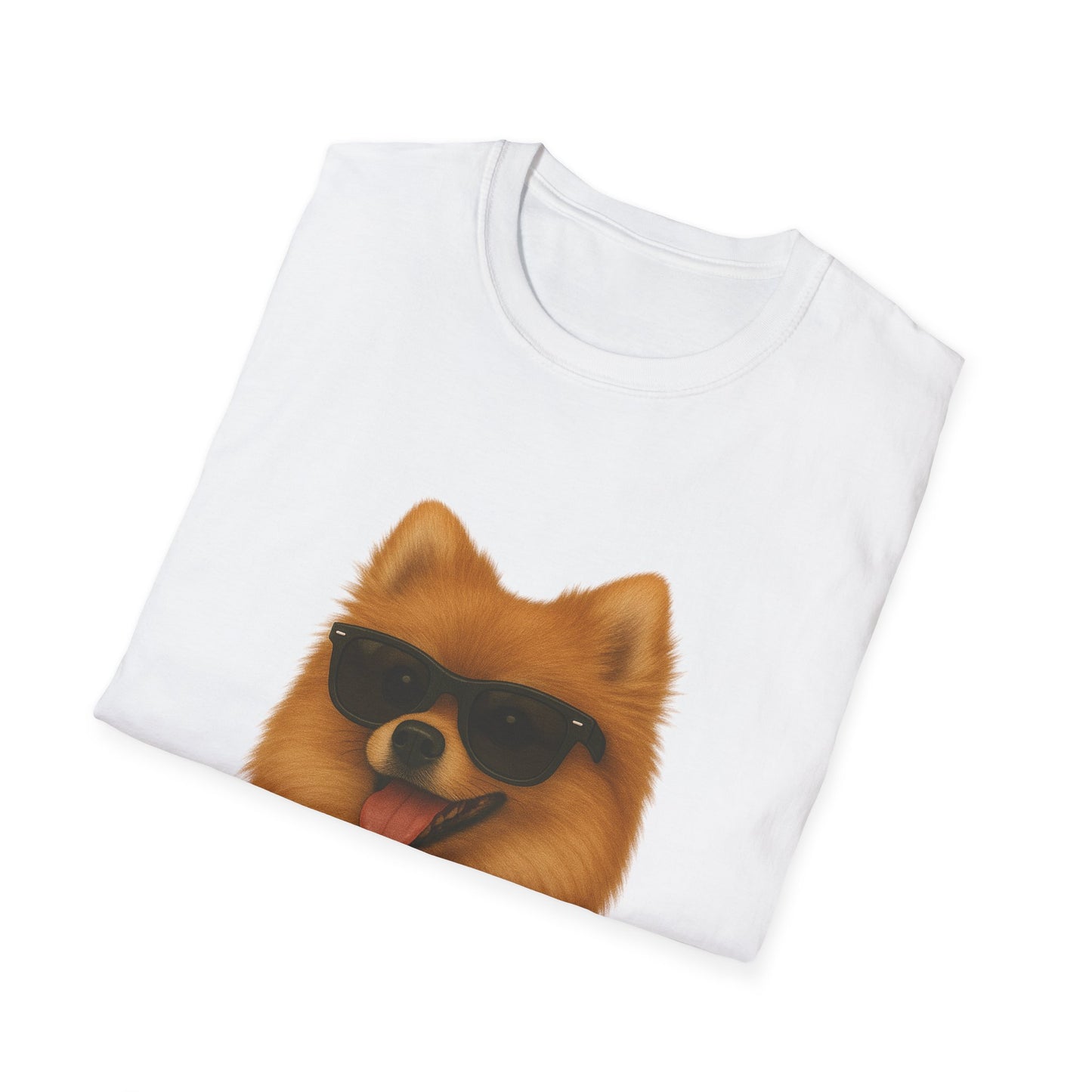 Pomeranian Wearing Sunglasses - Adult T-Shirt