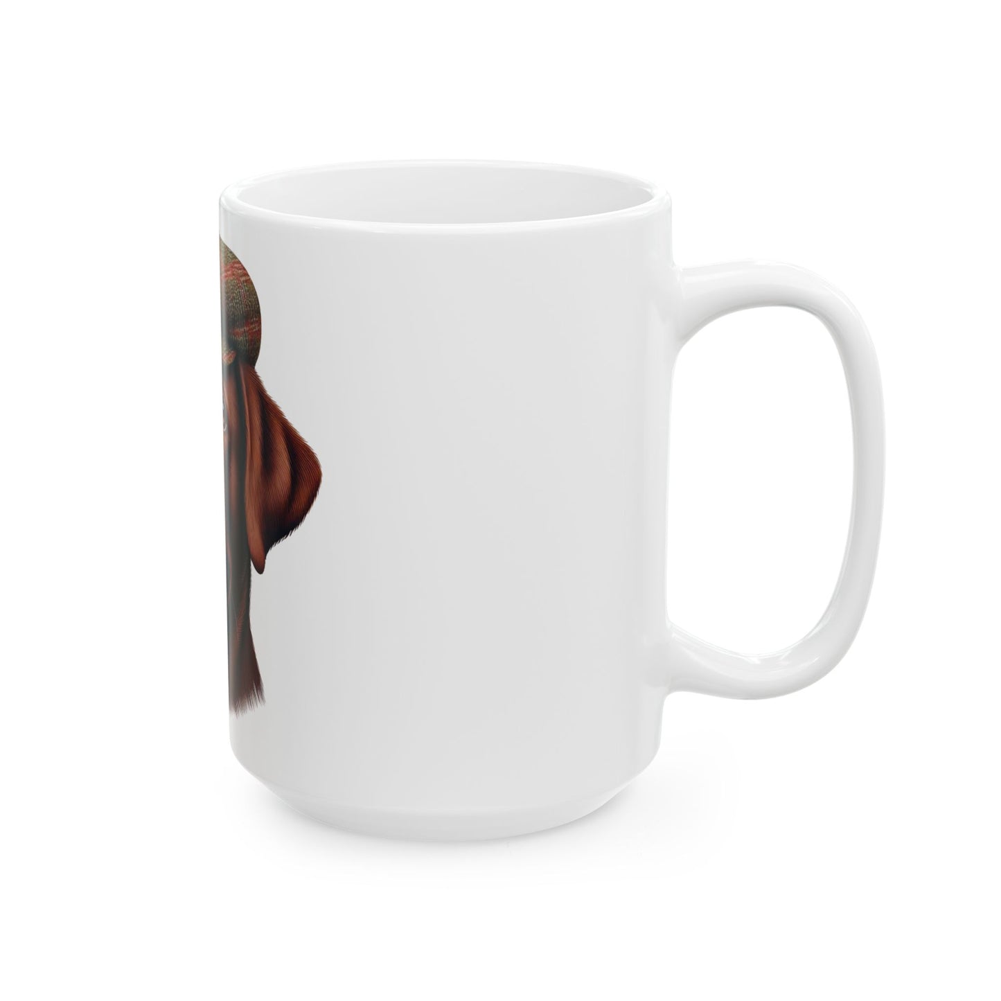Labrador Wearing a Tweed Flat Cap - Ceramic Mug