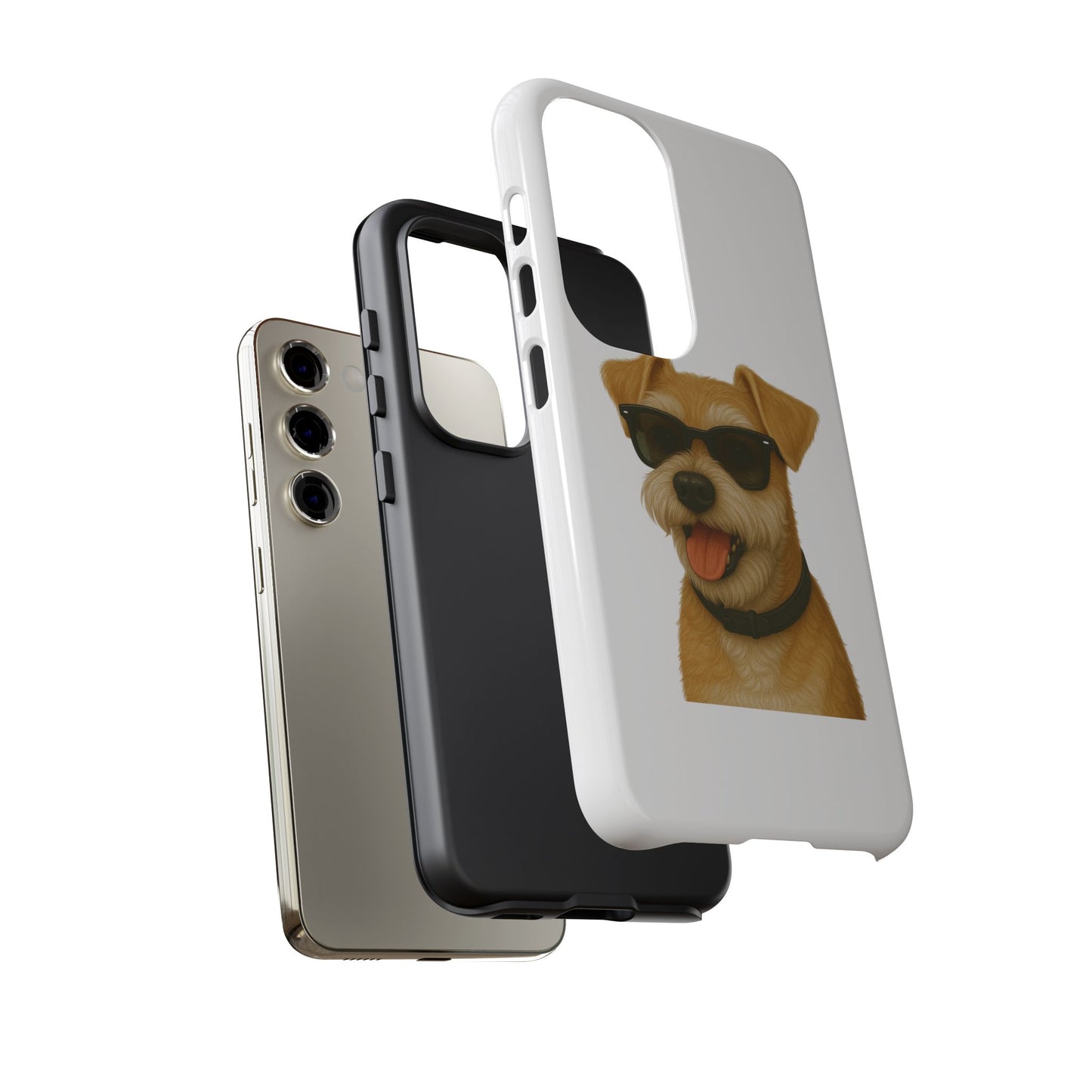 Miniature Schnauzer Wearing Sunglasses - Tough Phone Case