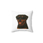 Rottweiler Wearing Sunglasses - Throw Pillow