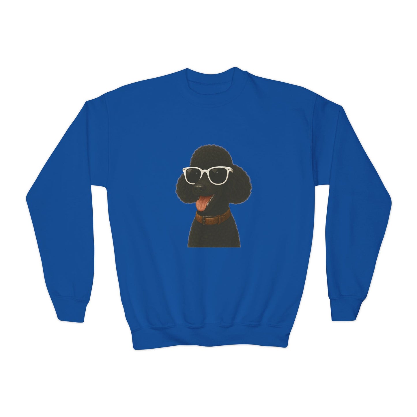 Black Poodle Wearing Sunglasses - Youth Sweatshirt