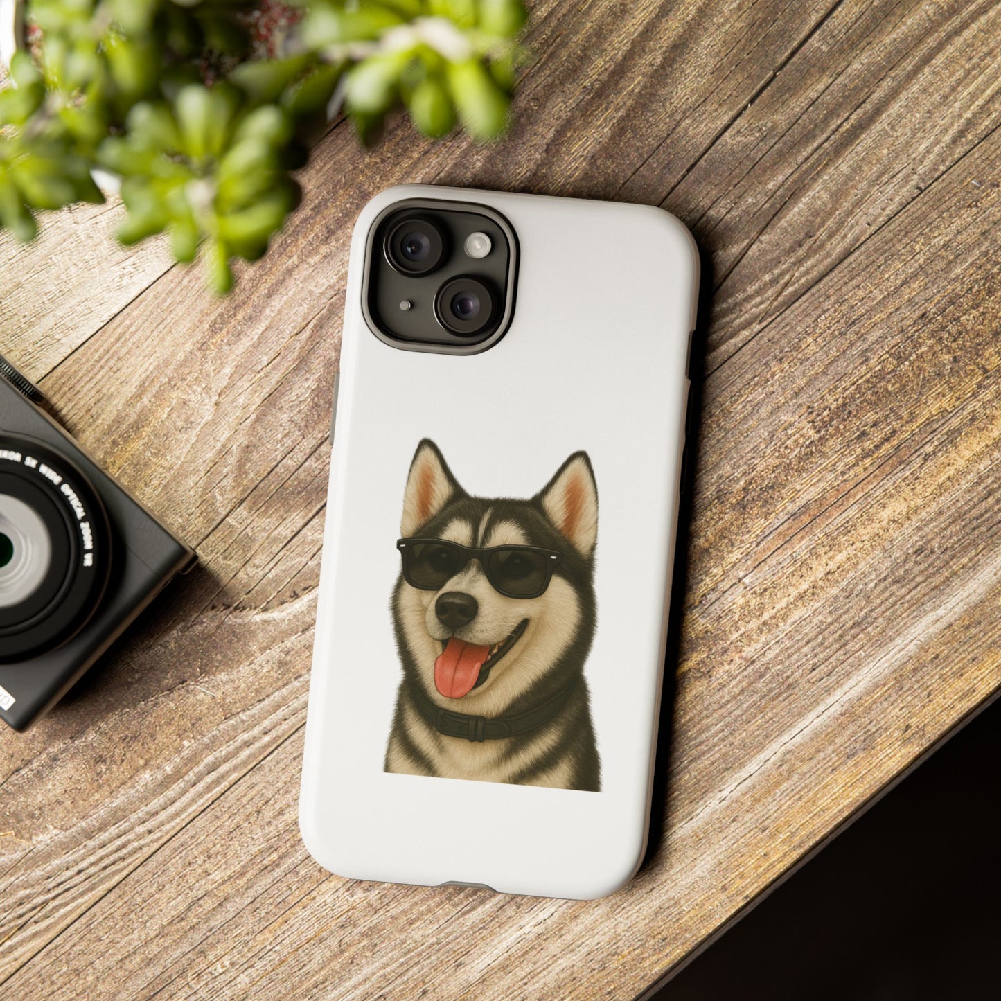 Siberian Husky Wearing Sunglasses - Tough Phone Case