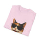 Calico Shorthair Cat Wearing Sunglasses - Adult T-Shirt